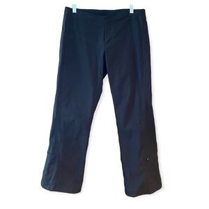 Athleta Women’s Sz 4? Black Zip-Up Athleisure Athletic Casual NylonPants